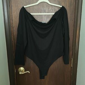 Off-shoulder Bodysuit with Cutout